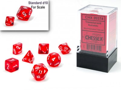 CHX23054 Mini Red/White Translucent 7PC image 0